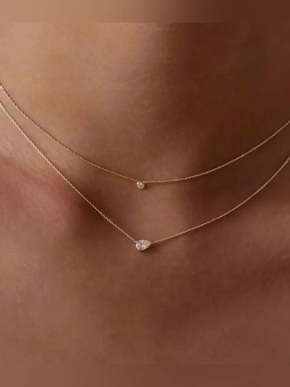Delicate Gold Layered Necklace A2014